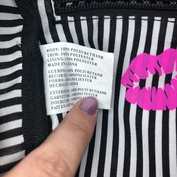 Betsey Johnson Blue & Black Mini Backpack